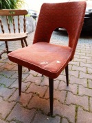 Trzy krzesła z PRLu Muszelka