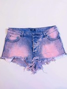 Szorty jeans M 38 Neonowy detal | 4 Guziki