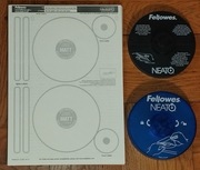 Neato Fellowes etykiety na CD/DVD/BD