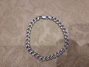 Srebrna bransoleta splot pancerka próba 925 waga 21g długość 26cm