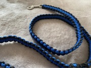 Smycz Pleciona Czarno-Niebieska 20 mm dla Psa