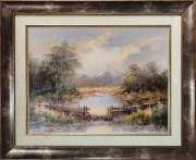 Obraz olejny Pejzaż  J.Fijałkowski (oryginał)