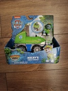 PSI PATROL HERO JUNGLE PUPS POJAZD DŻUNGLA ŻÓŁW + FIGURKA ROCKY ZESTAW