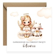 ZAPROSZENIE NA CHRZEST ŚWIĘTY SKŁADANE 17