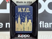 Zapalniczka Zippo NYC New York City, Navy Blue Matte, NOWA