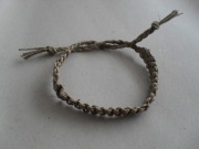 Bransoletka z dratwy lnianej, handmade