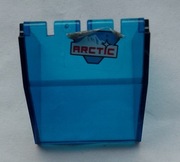 LEGO 2620pb03 szyba przednia 4 x 4 x 3 z wzorem logo Arctic (naklejka) 6575