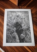 Reprodukcja Zdzisław Beksiński - Ołówek 30x40cm