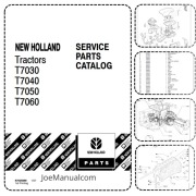 New Holland T7000 Series Tractors Parts Catalog Katalog części Schematy