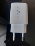 Ładowarka sieciowa VIDVIE 2xUSB 2.4A 1m biały