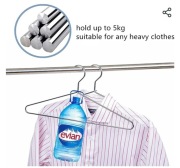 Wieszaki na obrania bardzo mocne chromowane  20szt