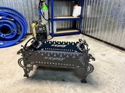 Grill / palenisko smok – stal 2 mm, wycinany laserowo, składany