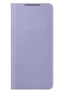ETUI Z KLAPKĄ ORYGINALNE POKROWIEC LED SAMSUNG GALAXY S21+ PLUS FIOLETOWY