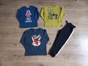 Bluzki ninjago spodnie h&m primigi 110/116 