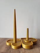 Heart Yarn Spinner, obrotowy stojak na włóczkę w kształcie serca - złoty