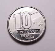 Brazylia 10 centavos 1990 ŁADNA!
