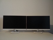 2 białe monitory ASUS VZ239H E-W
