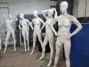 Manekiny sklepowe damskie pełne biale antypoślizgowe 5 sztuk