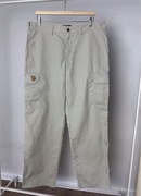 Spodnie Fjallraven trekkingowe bezowe męskie 52 L vintage g-1000