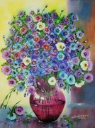 "Marcinki w wazonie" - obraz na płótnie