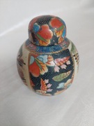 Chiński wazonik z pokrywką PRL