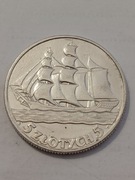 5 zł z 1936r. Żaglowiec. 