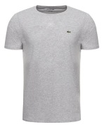 Koszulka Lacoste L Szara Męska T-Shirt Bawełniany Klasyczna