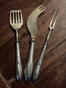 Rosja - srebrne sztućce środka stołu - 84 - wieniec