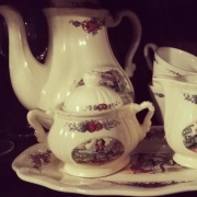 Porcelana france sarreguemines, antyk