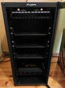 Szafa rack 10" 12U Lanberg, patchpanel, 3 półki, listwa zasilająca