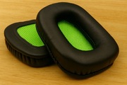Nauszniki pady gąbki zielone do słuchawek Razer Blackshark komplet