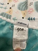 Kocyk niemowlęcy bawełna i minky