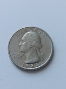 Moneta Amerykańska kolekcjonerska z błędem D oraz odrotka