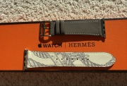 Pasek Apple Watch Hermes Single Tour 38- 41mm beton / etain skóra naturalna