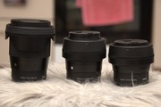Sigma TRIO 16/30/56 mm f/1.4 – Trzy obiektywy, zadbane, komplet pod Sony E