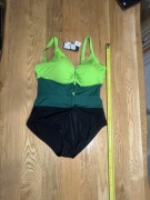 Zielony strój kąpielowy jednoczęściowy Ulla Popken 50 nowy z metką