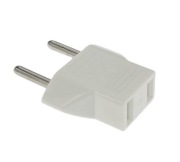 Adapter sieciowy gniazdka EU z US, Kanada 6A - przejściówka White