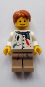 LEGO FIGURKA artysta malarz fartuch  farba plamy