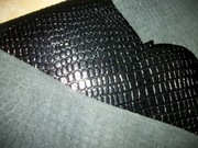 SKÓRA NATURALNA CZARNA BYDLĘCA - KROKODYL 365