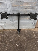 BIURKOWY OBROTOWY UCHWYT na dwa monitory 10-27