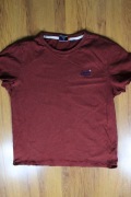 T-shirt Superdry r. 3XL męski czerwony kr rękaw bawełna 