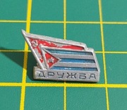 Stara spinka znaczek radziecki przyjaźń radziecki kubańska Kuba  Castro