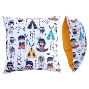 Poszewka 40x40 cm Indianie tipi - Bawełna