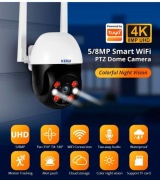 KAMERA ZEWNĘTRZNA OBROTOWA  WiFi BEZPRZEWODOWA  Tuya Fuers/Kerui  8MP PTZ 