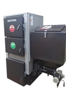 KOCIOŁ 3-PALIWOWY 48kW Ekogroszek | Pellet | Drzewo Palnik SV200