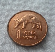 Zambia Republika 1 ngwee 1978 KM# 9a Mrównik afrykański Ładny stan