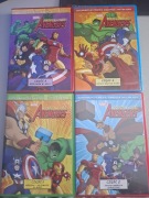 kolekcja czterech płyt DVD z serialem animowanym „Avengers: Potęga i moc”
