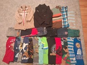 Paka dla chłopca 122 cm  25 szt mix głownie ciepłe. Na cały rok