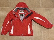 Kurtka narciarska czerwona taliowana