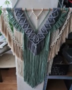 Makrama duża na kiju na zamówienie handmade diy